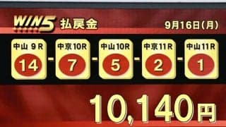 WIN5は5万票以上の的中…セントライト記念はアーバンシックがV