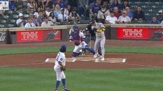 今永昇太が「無双してる」 強打者も“魔球”にビックリ… 空振り三振に呆然&フリーズ「どんな球投げんねん」