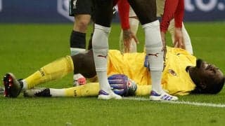 CLで負傷交代のミランGKメニャン…状態懸念されるも長期離脱は回避か