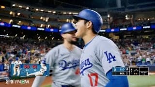 「カモン！」大谷翔平、前人未到『50-50』達成弾で吠えた！ 打った瞬間誰もが両手を上げた歴史的瞬間…やまぬ歓声「そして伝説へ」感動的光景