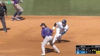 もうやめてくれよ！ 大谷翔平が“イライラ走塁”　相手守備陣が混乱… 警戒されても余裕の“爆速盗塁”に「揺さぶりすぎ」