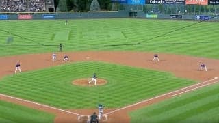 何が起きた？ 大谷翔平、“衝撃54号”が「落ちてこない」 野手がポカーン＆棒立ち… “弾丸ライナー”が爆速通過で「動いてもムダ」