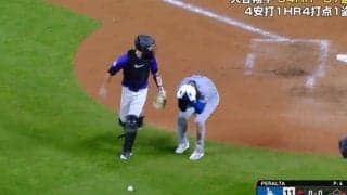 何が起きた？ 大谷翔平に“謎のハプニング”「いきなりどうした？」 爆速ホームイン後に頭を抱える… ネット騒然