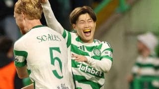 「動き直しが神過ぎる」「日本のインザーギ」古橋亨梧が2ゴールの活躍！ 完璧な動き出しに称賛の声「本当に裏抜け上手い」