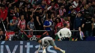 「重大犯罪に対する内部方針を適用する」ダービーでライター投げ込んだファンらを処分へ、アトレティコが声明