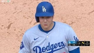 ショウヘイに盗塁を！ド軍34歳、“魂のヘッスラ”で「54-59」をアシスト 大谷翔平が速すぎて「煽り運転」放送席も苦笑