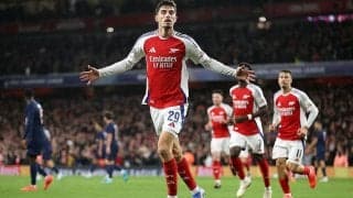 アーセナルがPSGに今季初黒星与える今季CL初勝利！　好調ハヴァーツ＆サカ弾を堅守で守り抜く【CL】