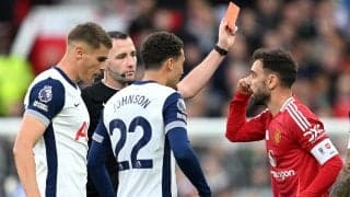 ユナイテッドに朗報…スパーズ戦で一発退場となったブルーノ・フェルナンデスの3試合出場停止が取り消しに