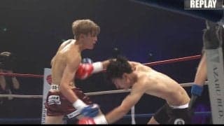 まるで生まれたての小鹿のように…衝撃連打で戦慄KO！ 2ラウンド0秒での劇的結末