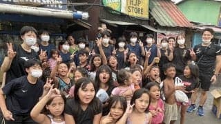 就実高が再認識した「バレーができる感謝」 フィリピン遠征で「どうしても知ってもらいたくて」と向かった先