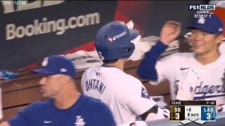 大谷翔平、超弩級180キロ弾丸アーチに山本由伸も痺れた！ ド軍ベンチで「由伸も熱くなった」歓喜の瞬間