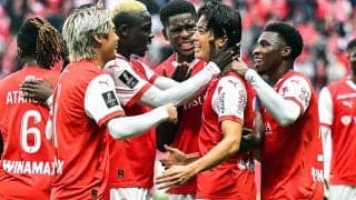 中村敬斗が圧巻ミドルで4戦連発に1アシスト！　伊東純也も存在感示したS・ランスが2連勝で6戦負けなし【リーグ・アン】