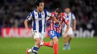 久保建英フル出場のソシエダvsアトレティコは痛み分け…開始50秒過ぎのアルバレス電光石火弾もスチッチが土壇場のゴラッソ【ラ・リーガ】