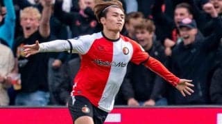 フェイエノールト上田綺世がヘディング弾で代表に弾み！　CLでのPK失敗を払拭する一発