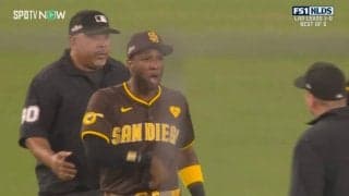 ドジャースvsパドレス戦がまさかの理由で試合中断…真剣勝負に水差すファンの暴挙にパ軍外野手がブチギレた瞬間「危なすぎる」