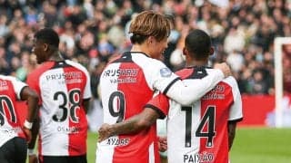 新体制フェイエノールトは上田綺世の先制点を皮切りに「序盤戦の嵐を乗り切った」 代表ウィーク前の今季初連勝で蘭紙高評価