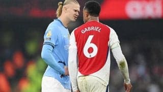 相手の後頭部にボール投げつけも「後悔はない」、ハーランドが物議のアーセナル戦振り返り「その場の勢いだった」