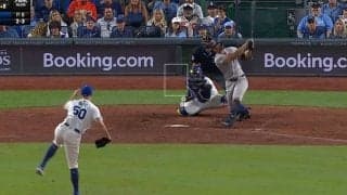 なんで、そこ…？ “殺し屋” ヤ軍スタントンに「ドン引き」 相手投手が呆然… “変態ゴルフ打ち”に「とんでもない」