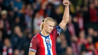 ノルウェー代表のハーランドも恐るべし　1934年から破られずの代表最多ゴール数を24歳で更新…「気分いいね」
