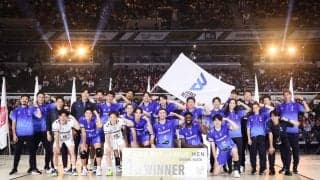 SVリーグが華々しく開幕 大阪ブルテオンがサントリーサンバーズ大阪にストレート勝ち