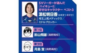 【ハイキュー‼×SVリーグ】埼玉上尾の濵松明日香が語る「1から10まで覚えている」試合　『ハイキュー‼』好きなのはミドル勢の関係性