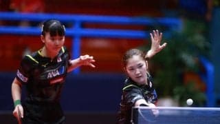 張本美和が三冠獲得に前進　木原美悠とのダブルスでインドペアを下し決勝進出　大藤沙月、横井咲桜ペアとの同士討ちが実現【アジア選手権】