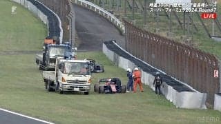サーキット騒然…“奇跡の復活”元王者のマシンが宙に浮く大クラッシュ 「垂直に落ちて…首痛い」終盤で波乱