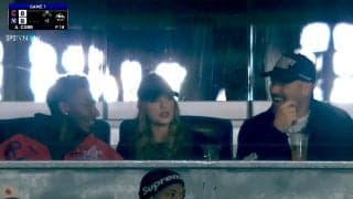 ヤ軍、ソトの豪快弾にテイラー・スウィフトが大喜び！ 世界的「歌姫」の観戦姿に中継＆ファン注目「もっと映して」