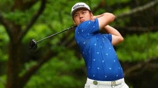 幡地隆寛、飛ばしのストレッチから右足を前に出してテークバック