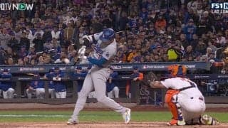 そこ打つのかよ！ 大谷翔平の“悪球打ち”が「ヤバすぎ」 球場ドン引き… “どん詰まり”逆方向打に「打撃はパワー」