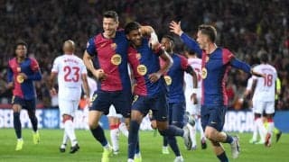 ビッグマッチ連戦控えるバルセロナがセビージャに5発圧勝、ガビが待望の復帰【ラ・リーガ】