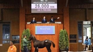 【ミックスセール2024】ダービー馬・ドウデュースの半弟に2億6000万円…父コントレイル