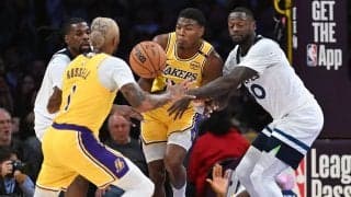 【NBA】開幕戦で18得点を挙げたレイカーズ八村塁　米メディアもアンソニー・デイビスに次ぐ高評価「一貫して積極的に攻撃関与」
