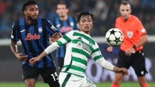 前田大然＆旗手怜央が先発のセルティックは守勢の末アタランタとゴールレスドロー【CL】