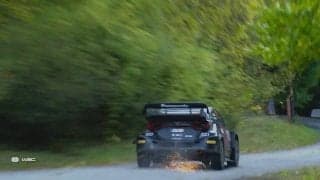ビッグジャンプ→インカット走法…世界最速ラリーカー、「火花散り疾走」 カメラが捉えた衝撃の“ド迫力着地”がXで話題