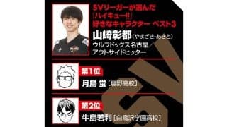 【ハイキュー‼×SVリーグ】ウルフドッグス山崎彰都は月島蛍に共感　バレーは楽しくなかったのに、いつの間にか「好きになっちゃう」