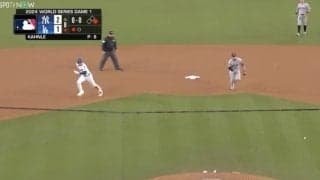 ウソだろ！？ 大谷翔平が“緊急スタート”「え？って顔w」 相手野手が痛恨ミス… 一瞬の判断からの“爆速走塁”に球場騒然