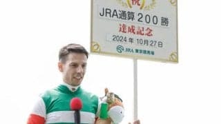 C.デムーロ騎手がJRA通算200勝 「本当にうれしいです」