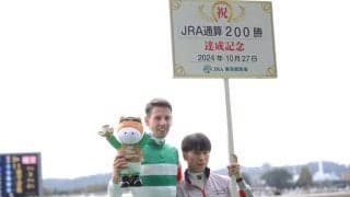 C.デムーロ騎手 JRA通算200勝達成