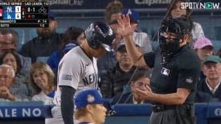 山本由伸の投球で何が起きた？ “想定外のハプニング”「…え？ 何？」 ヤ軍ソトが審判に話しかける… 球場騒然