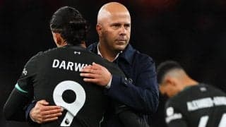 「勝ち点1は嬉しい」アウェイで2度ビハインドを追いつきドローのリバプール、スロット監督は後半の出来に満足「本当に強いものを見せた」