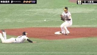 もはや芸術…神の領域！？川瀬&今宮の“美しすぎるゲッツー”が話題「このプレイで決まった」「史上一番のゲッツー」