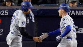 ドジャース、3連勝で世界一に王手！ 大谷翔平も“強行出場”で先制のホームイン…自身初WS制覇まであと1勝