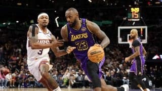 サンズ戦でショット不発に終わったレブロン…FG成功率21.4%は2007年以来ワーストに