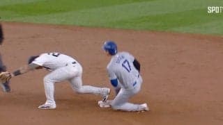 何が起きた…？ 大谷翔平、“想定外のプレー”に「ダメだろ！」 まさかの“激走スライディング”「勇気ありすぎ」「カッコ良すぎる…」