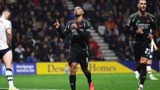 ジェズス1G1Aにヌワネリ芸術弾のアーセナルが2部プレストンに快勝でベスト8進出【EFLカップ】