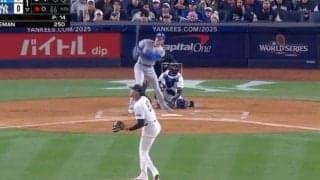 どこ投げてんだよ！ フリーマンを「ナメすぎ」 失投を“爆速着弾”… 相手投手が呆然&フリーズ「そりゃ打つだろ」「MVP！」