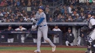 こんな状態で… 大谷翔平、フルスイング直後に“異変”「泣ける」 一瞬見せた“表情”に「どんだけ気合入ってんだよ」