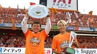 ホームで劇的なJ2優勝を決めた清水、野々村芳和チェアマンが祝福「サッカー王国静岡のクラブとして、J1の舞台で躍動することを期待しています」