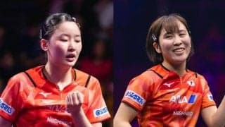 張本美和、平野美宇との注目日本人対決が実現　昨年の対戦では16歳新星に軍配、上位進出かけた戦いを制するのは【WTTチャンピオンズフランクフルト】